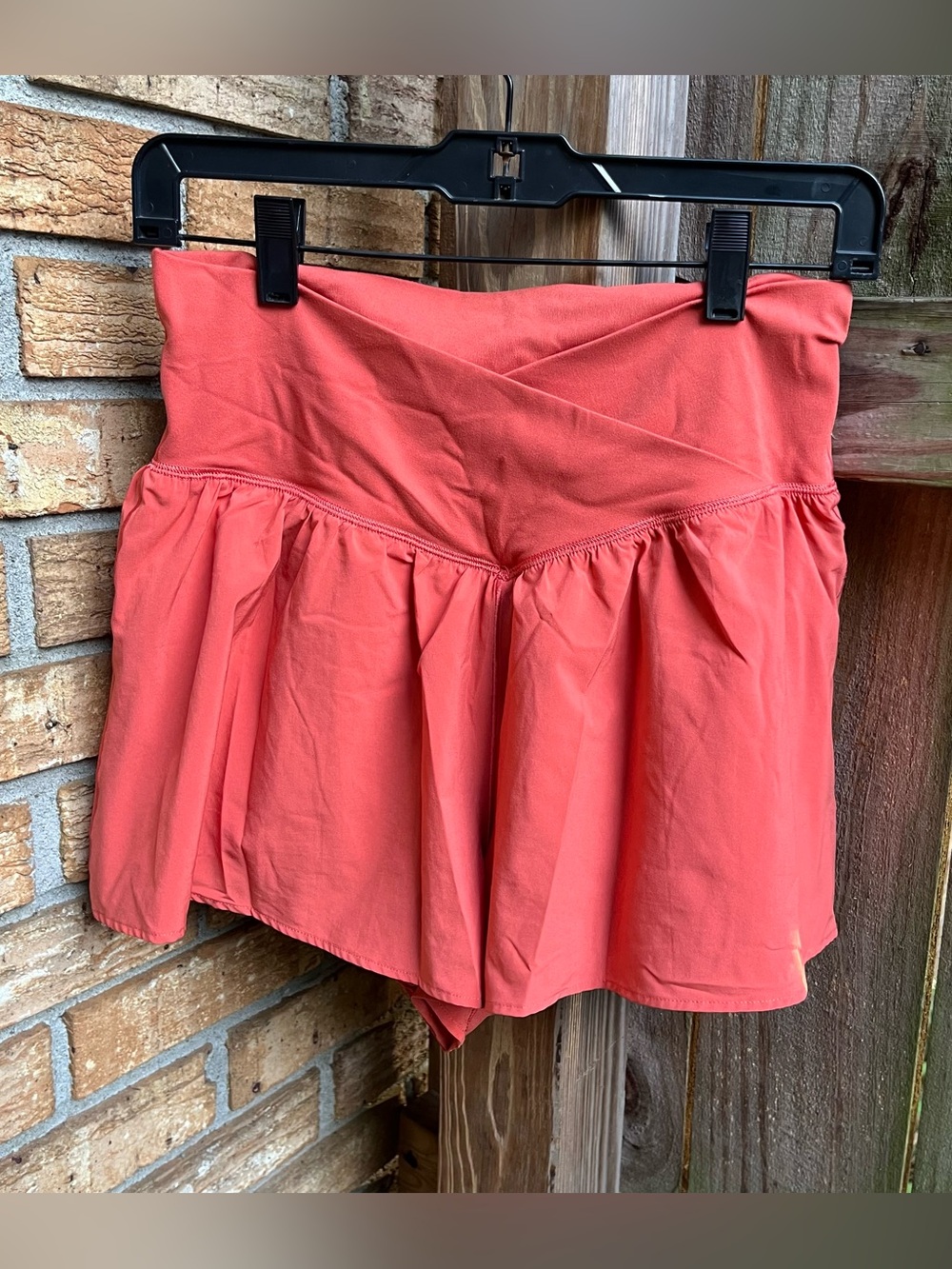 Offline by Aerie Coral Flared Athletic Shorts
